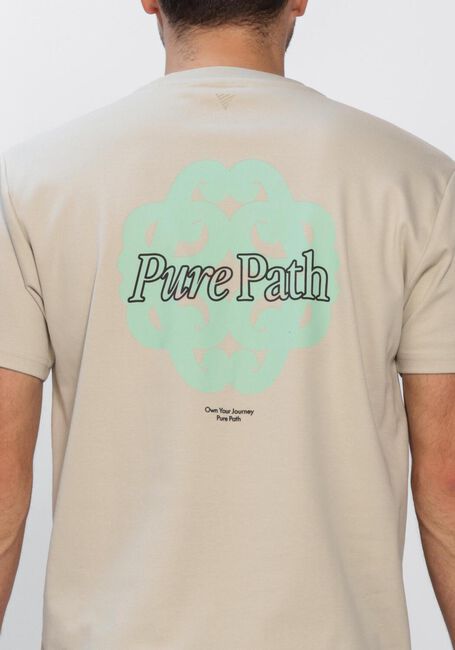 Beige PURE PATH T-shirt BOLD EMBLEM T-SHIRT - large