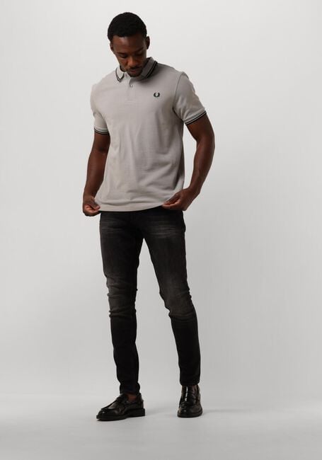 Graue FRED PERRY Polo-Shirt THE TWIN TIPPED FRED PERRY SHIRT - large