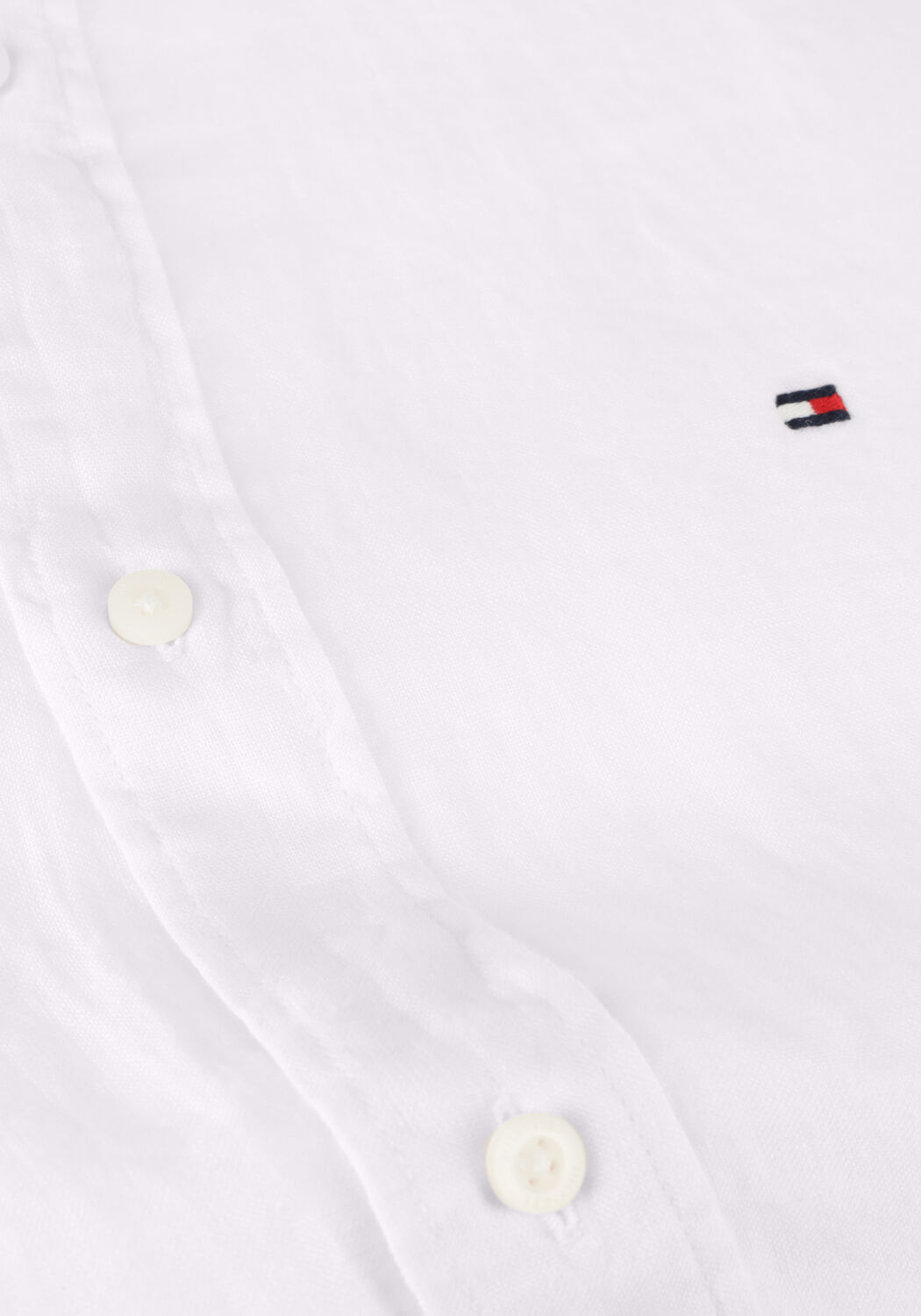 Wei&szlig;e TOMMY HILFIGER Casual-Oberhemd PIGMENT DYED LI SOLID RF SHIRT - large