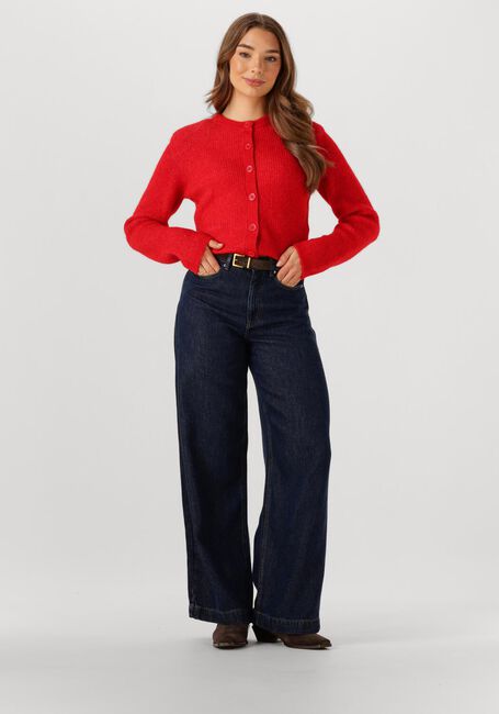 Rote SELECTED WOMEN Pullover SLFSIA RAS LS KNIT CROPPED CARDIGAN - large