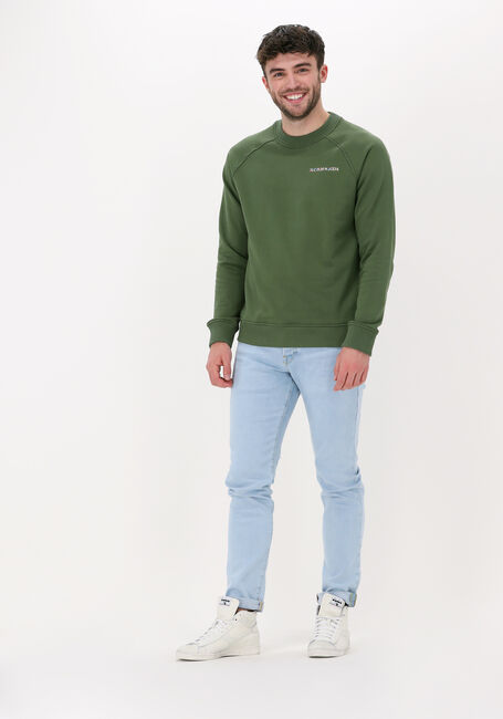 Grüne SCOTCH & SODA Sweatshirt CREWNECK LOGO FELPA SWEATSHIRT IN ORGANIC COTTON - large