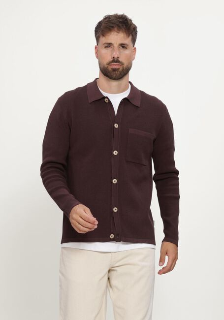 Bordeaux MACED Strickjacke M-AUGUST - large