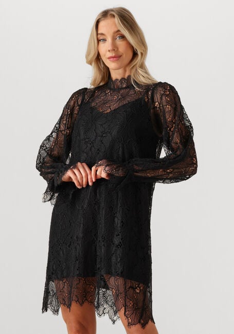Schwarze SUNCOO Minikleid CARA - large