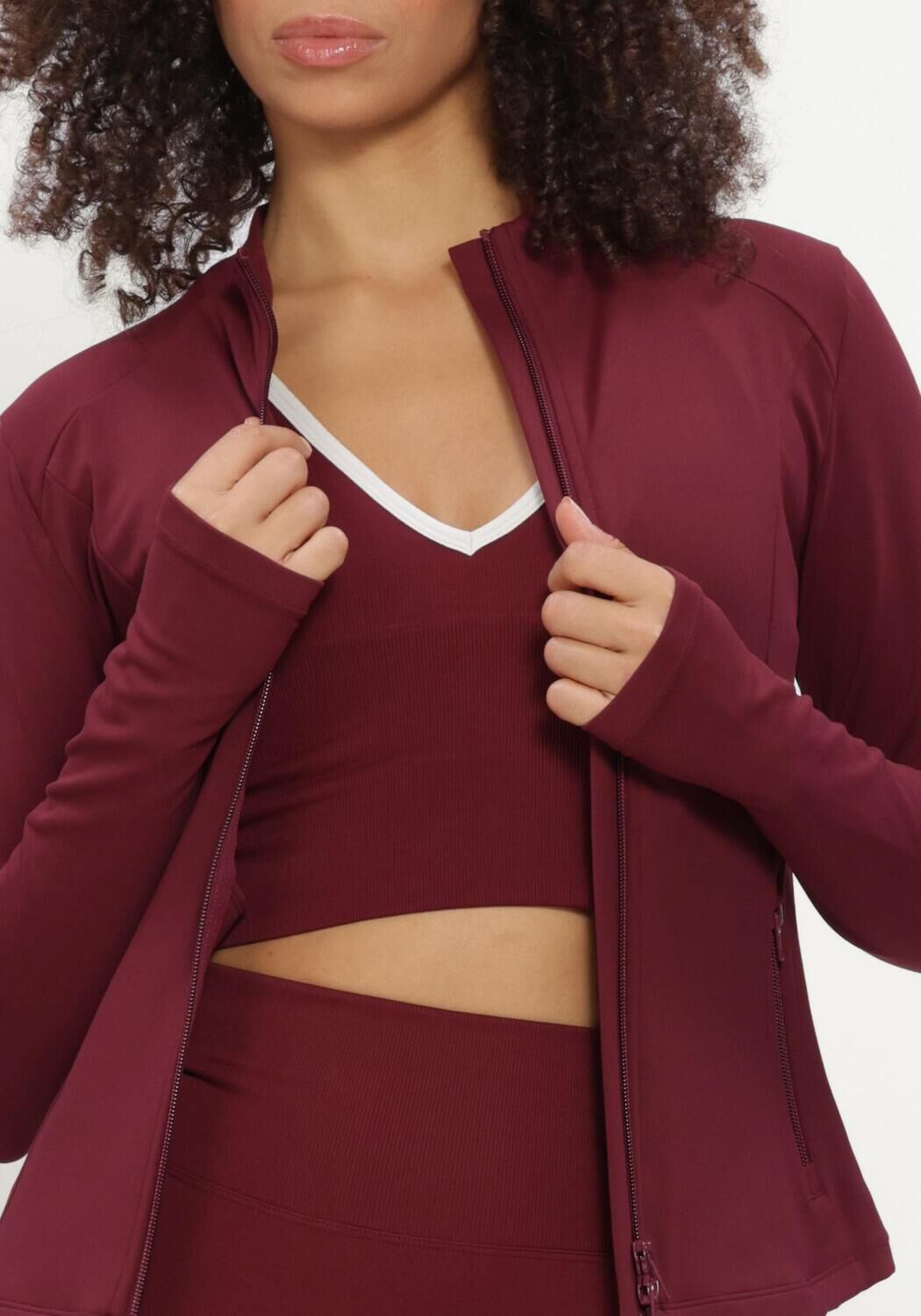 Bordeaux AIM'N Strickjacke SENSE ZIP JACKET - large