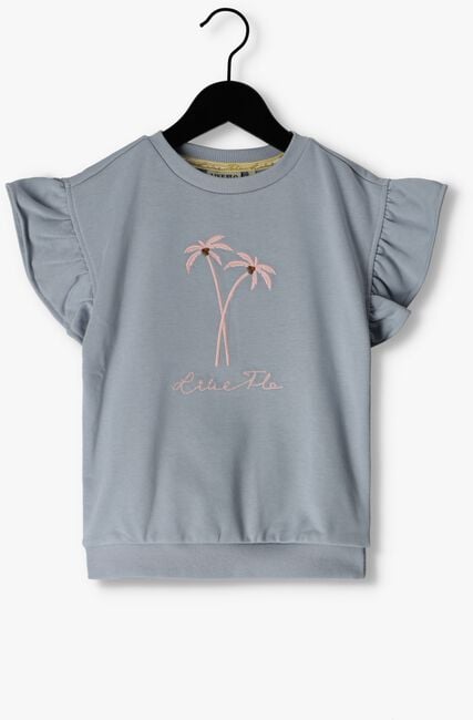 Hellblau LIKE FLO T-shirt SS SWEATER CROCHET FLOWER - large