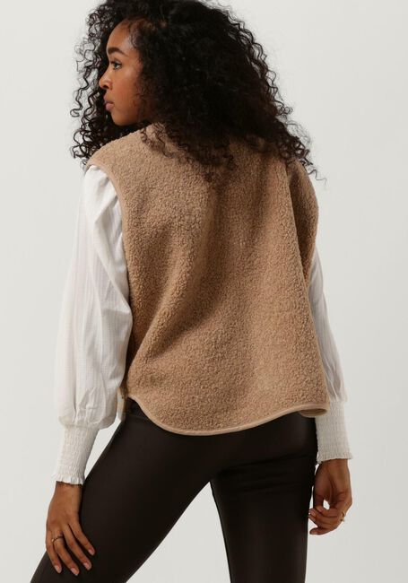 Camelfarbene KNIT-TED Gilet TASHA JACKET - large
