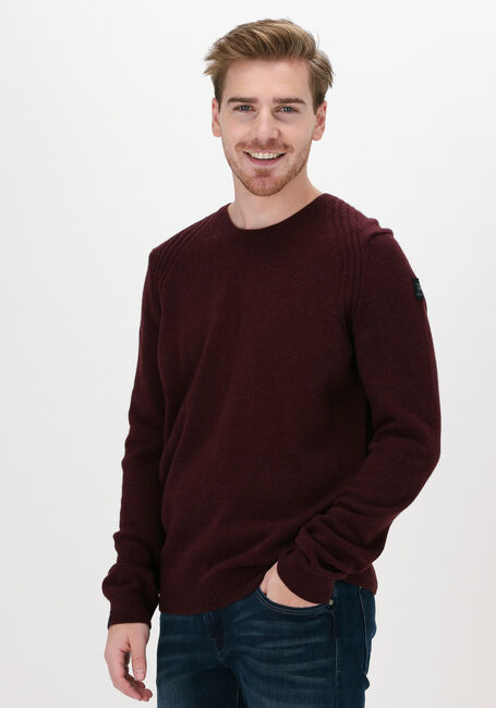 Bordeaux VANGUARD Pullover R-NECK WOOL POLYAMIDE - large