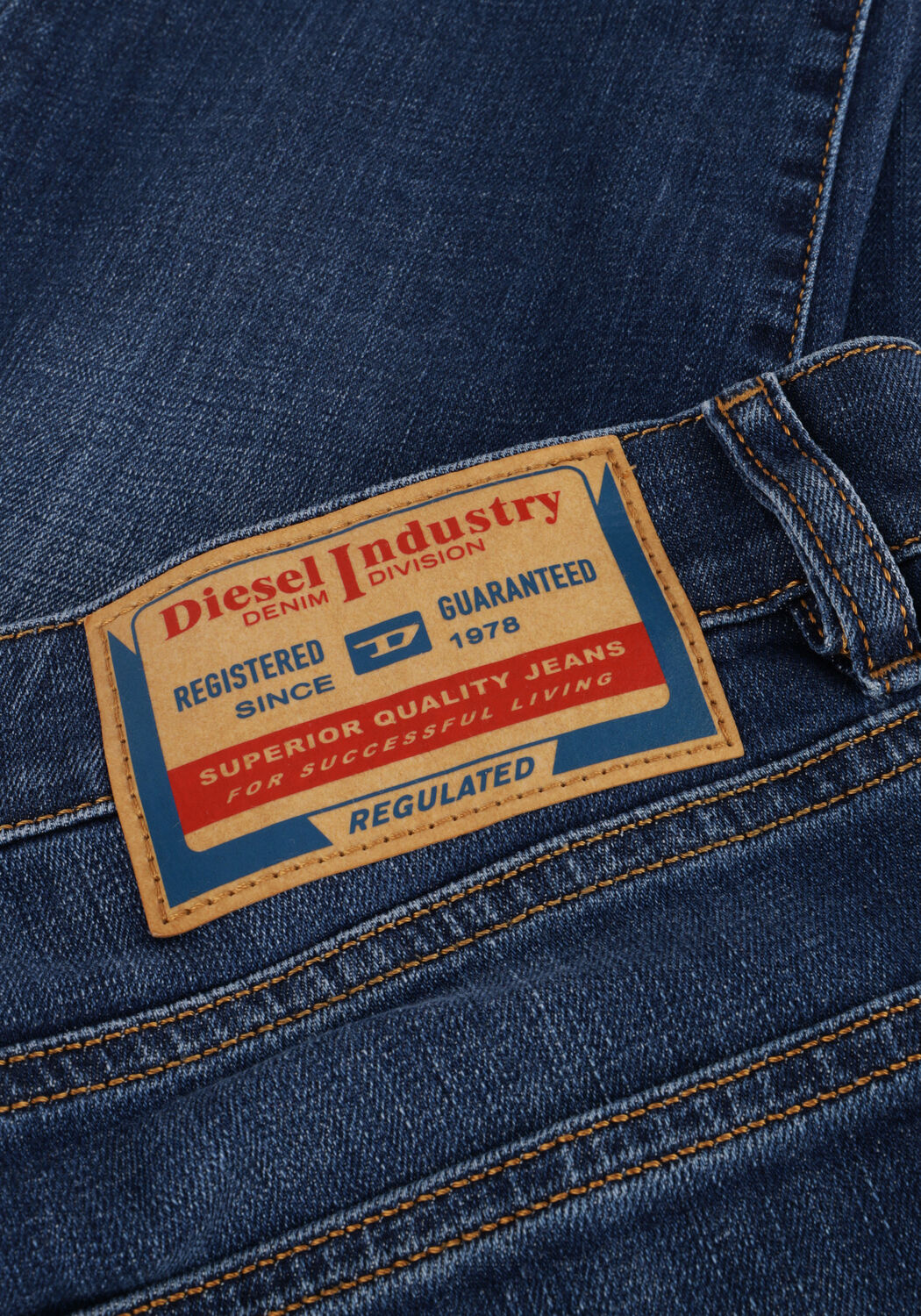 Dunkelblau DIESEL Slim fit jeans 2019 D-STRUKT - large