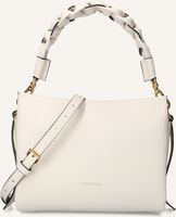 Weiße COCCINELLE Umhängetasche BOHEME GRANA DOUBLE - medium