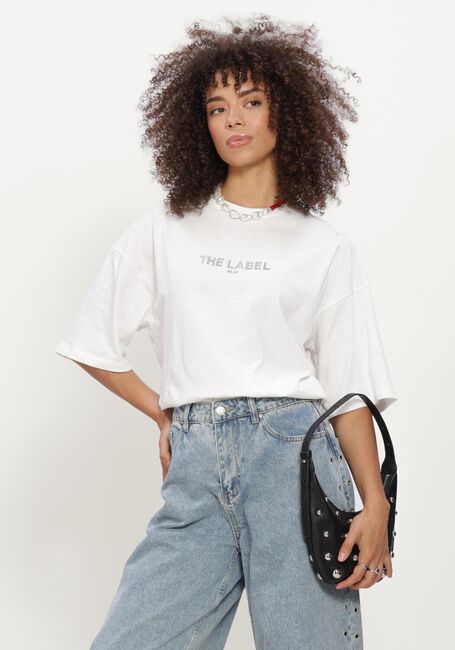 Wei&szlig;e ALIX THE LABEL T-shirt LADIES KNITTED THE LABEL T-SHIRT - large