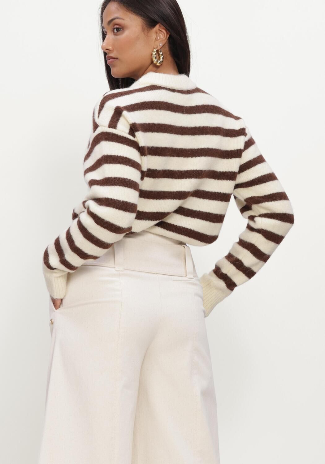 Creme JOSH V Pullover IZE SWEATER - large