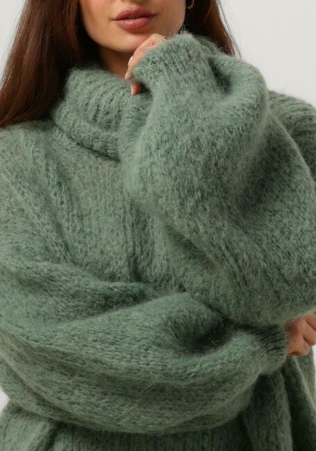 Grüne AMERICAN DREAMS Rollkragenpullover PEPPER ROLL NECK ALPACA PULLOVER - large