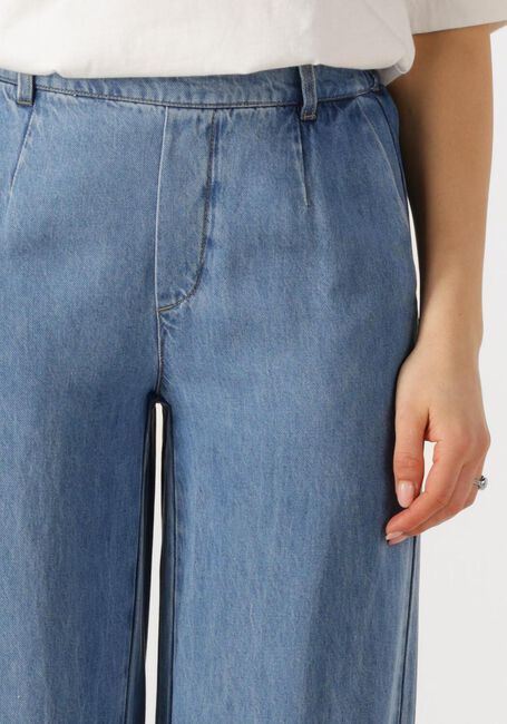 Blaue OBJECT Weite Hose OBJFRAME LISA WIDE MW PANTS - large
