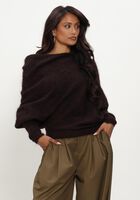 Braune GESTUZ Pullover GZDEBBIE DRAPE PULLOVER