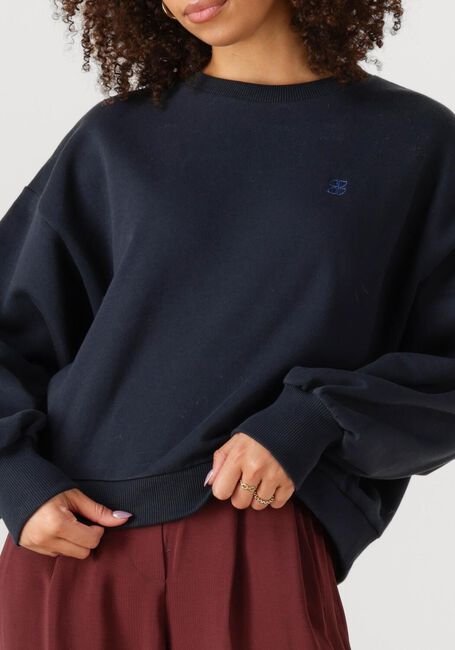 Dunkelblau BY-BAR Sweatshirt BIBI LUCY CURVE SWEATER - large
