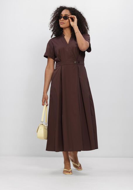 Braune CO'COUTURE Midikleid ELARACC WRAP SS DRESS - large