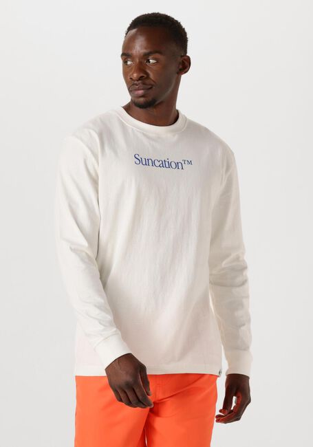 Weiße SHIWI T-shirt MEN JUDE REGULAR LONGSLEEVE SUNCATION - large