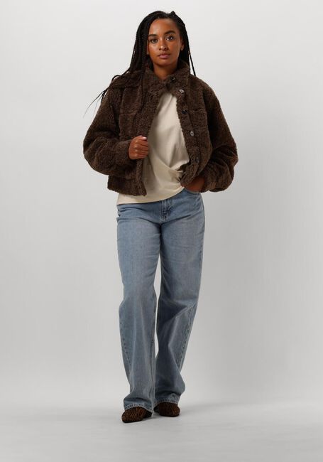 Braune MOVES Teddy-Jacke LESARI - large