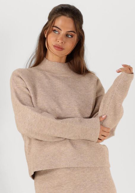 Beige NEO NOIR Pullover PAULA KNIT BLOUSE - large