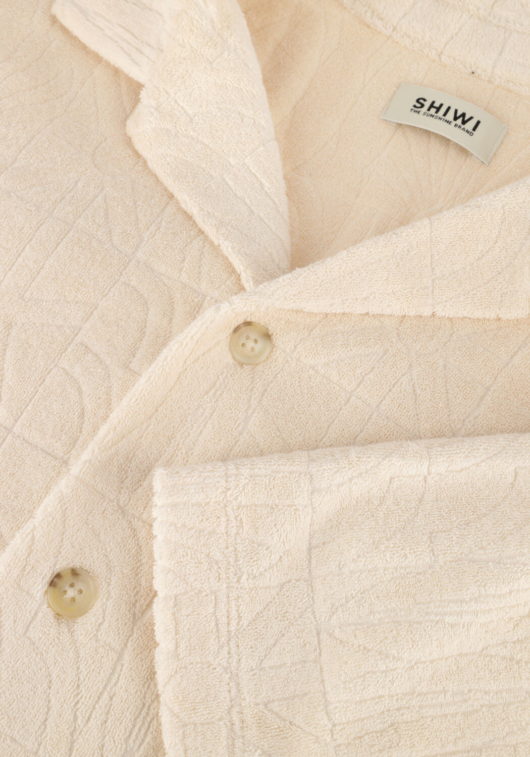 Beige SHIWI Casual-Oberhemd MEN TED SHORT SLEEVE GEO SUN - large