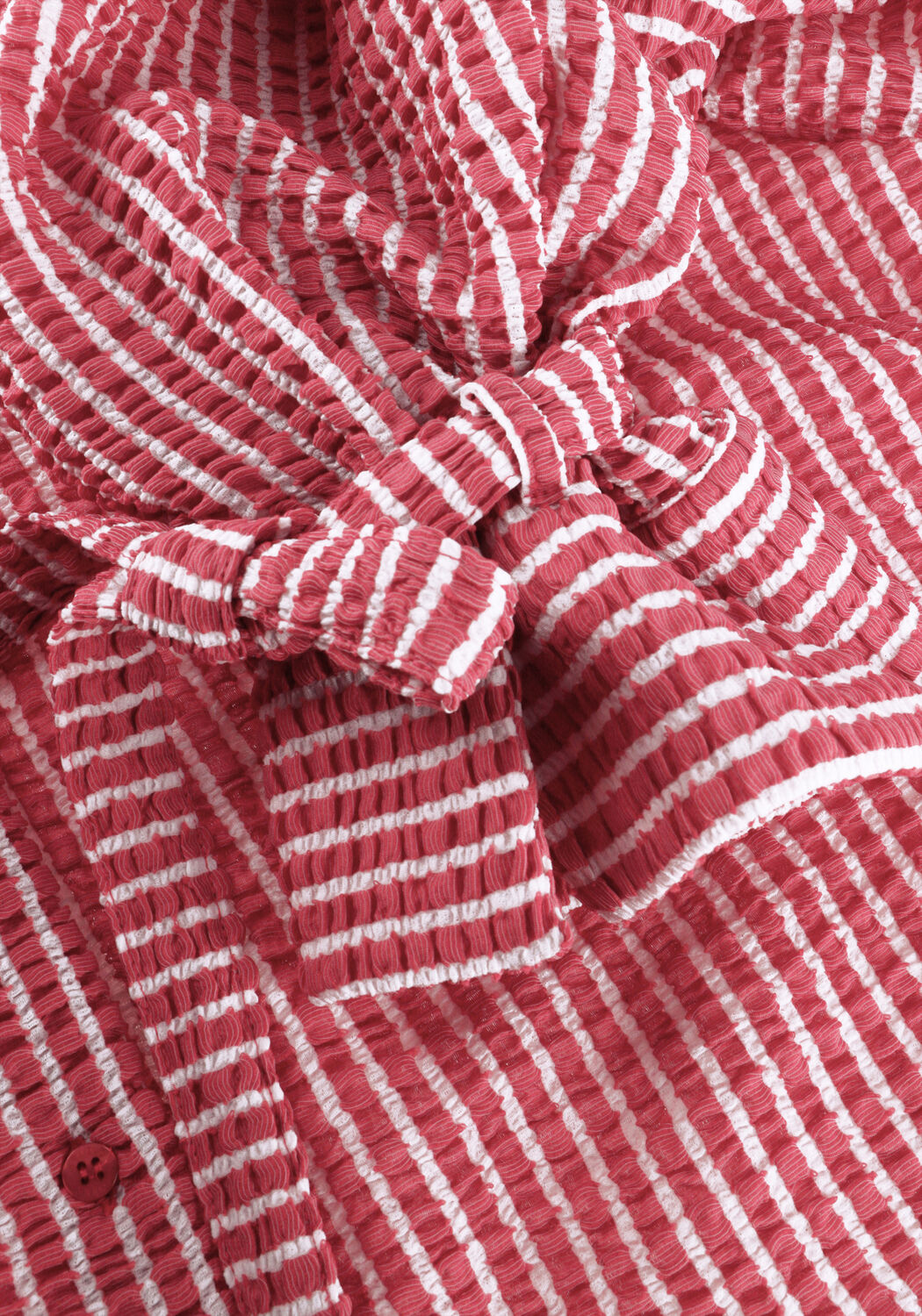 Rote STUDIO ANNELOES Blusen Ivara seersucker blouse - large