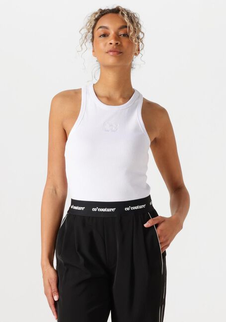 Weiße CO'COUTURE Top SAHARACC EMBROIDERY TANK TOP - large