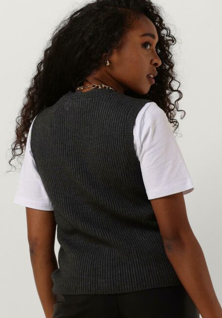 Graue OBJECT Gilet OBJMALENA S/L KNIT VEST DIV - large