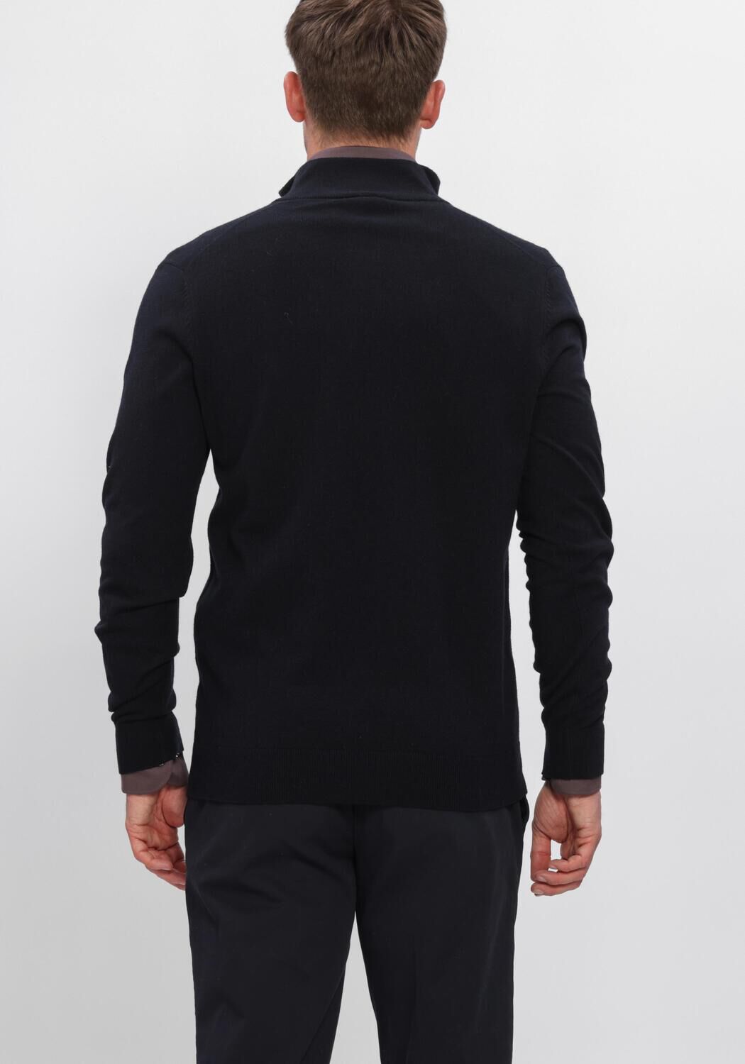 Schwarze PROFUOMO Pullover NEW WOOL BLEND - large