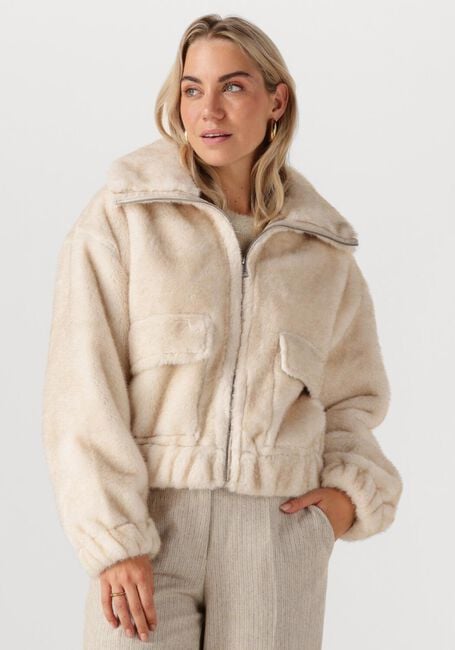 Ecru SIMPLE Teddy-Jacke WV-PI-FMINK-25-3 - large