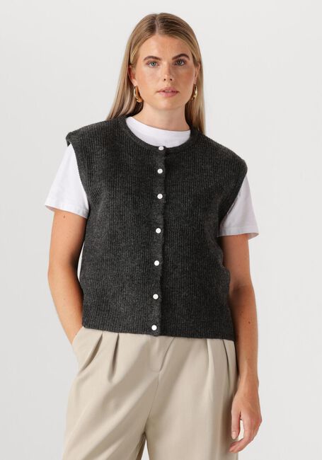 Dunkelgrau NEO NOIR Strickjacke EVEREST KNIT VEST - large