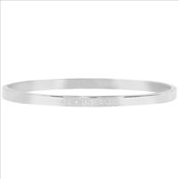 Silberne MY JEWELLERY Armbänder LIVE LAUGH LOVE BANGLE - medium