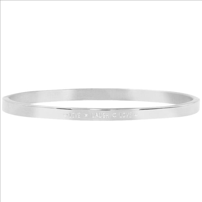 Silberne MY JEWELLERY Armbänder LIVE LAUGH LOVE BANGLE Silberne MY JEWELLERY Armbänder LIVE LAUGH LOVE BANGLE - large