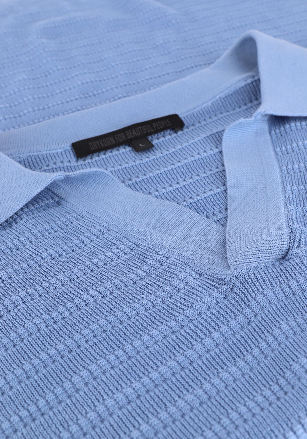 Hellblau DRYKORN Polo-Shirt BRAIAN 425052 - large