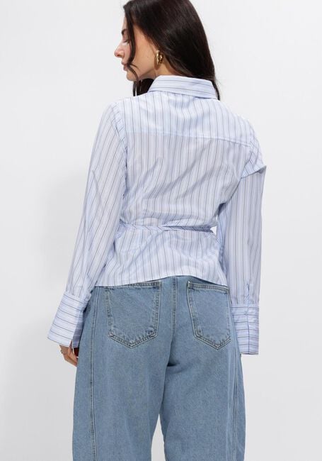 Hellblau NEO NOIR Blusen CLARIDA DOUBLE STRIPE SHIRT - large