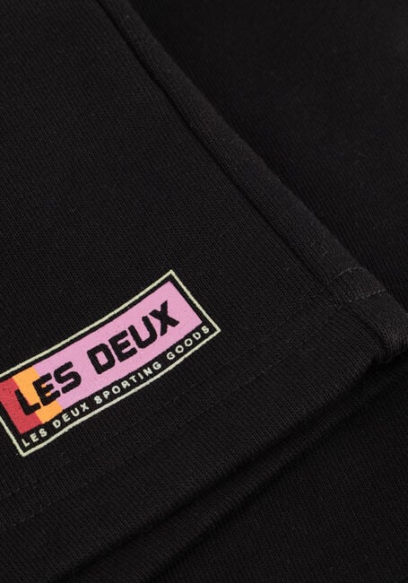 Schwarze LES DEUX Kurze Hose SPORT LOGO SWEATSHORTS - large