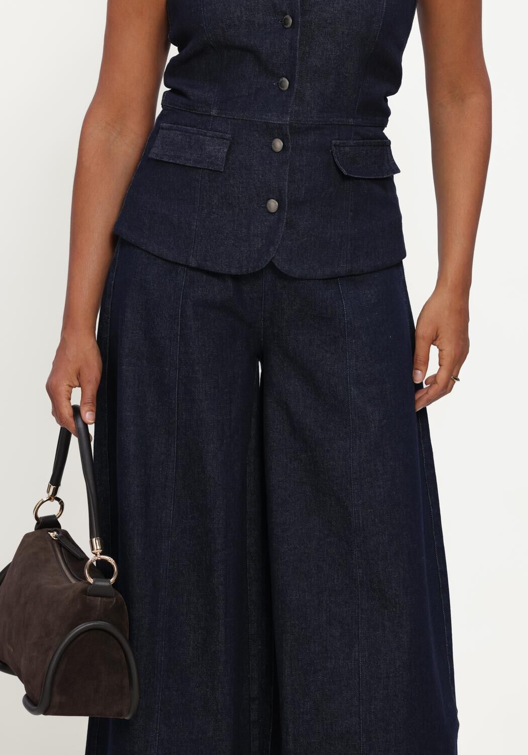Dunkelblau COPENHAGEN MUSE Weite Hose CMANNAIS-PANTS - large