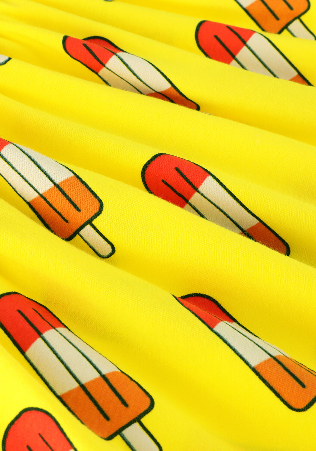 Gelbe CARLIJNQ Maxikleid POPSICLE - RUFFLES TANKTOP DRESS - large