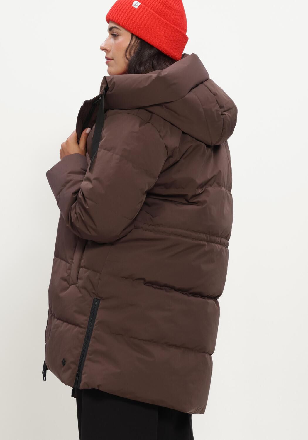 Braune MSCH COPENHAGEN Wattierte Jack MSCHMOLA PAVINARIA JACKET - large