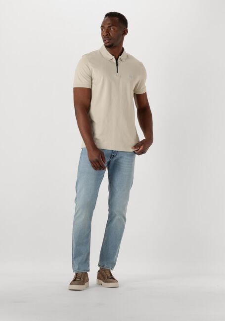 Beige BOSS ORANGE Polo-Shirt PASSERZIP - large