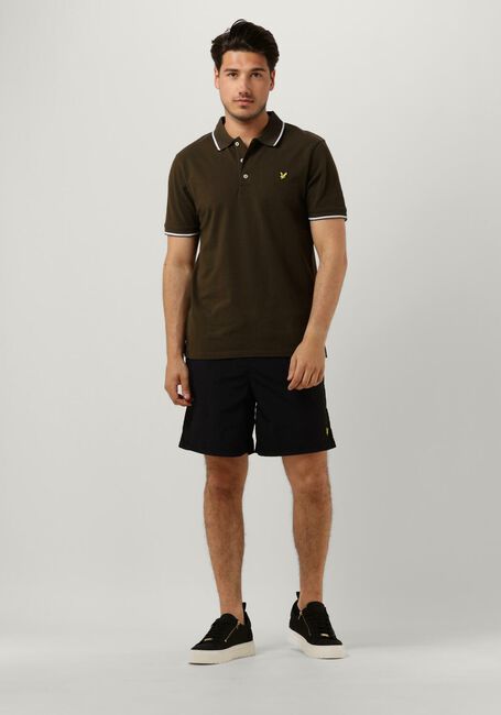 Grüne LYLE & SCOTT Polo-Shirt TIPPED POLO SHIRT - large