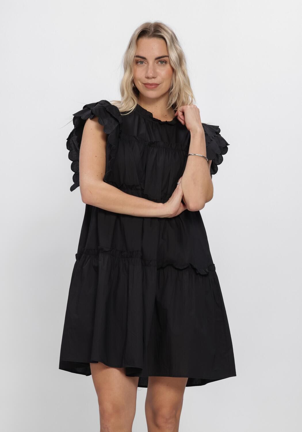 Schwarze OBJECT Minikleid OBJHOPE S/L DRESS - large