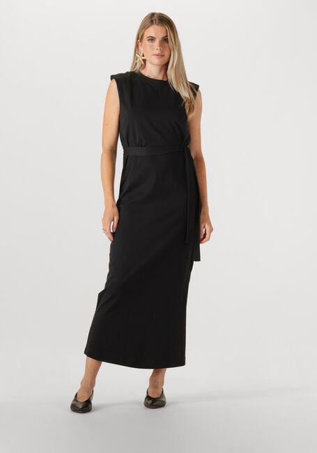 Schwarze SELECTED FEMME Maxikleid SLFHALLEY SL SHOULDERPAD ANKLE - large