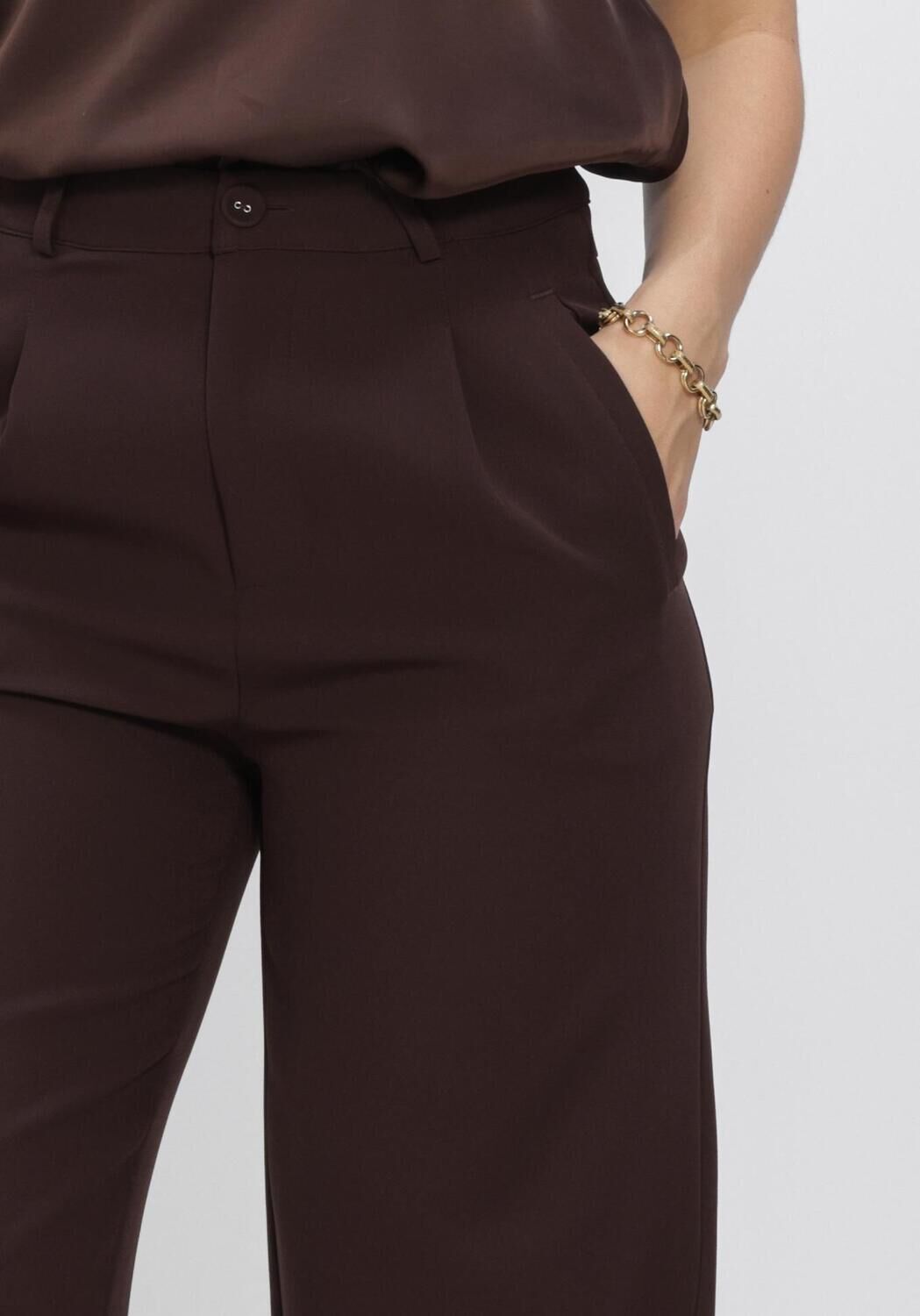 Braune EST'SEVEN Hose LOUA PANTALON TRVL - large