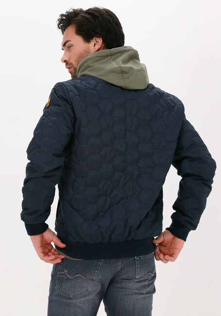 Dunkelblau PME LEGEND Wattierte Jack BOMBER JACKET RAIDER II TAFFETAR - large