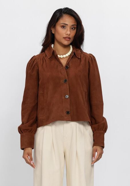 Braune DANTE6 Jack MICAIAH CROPPED SUEDE JACKET - large