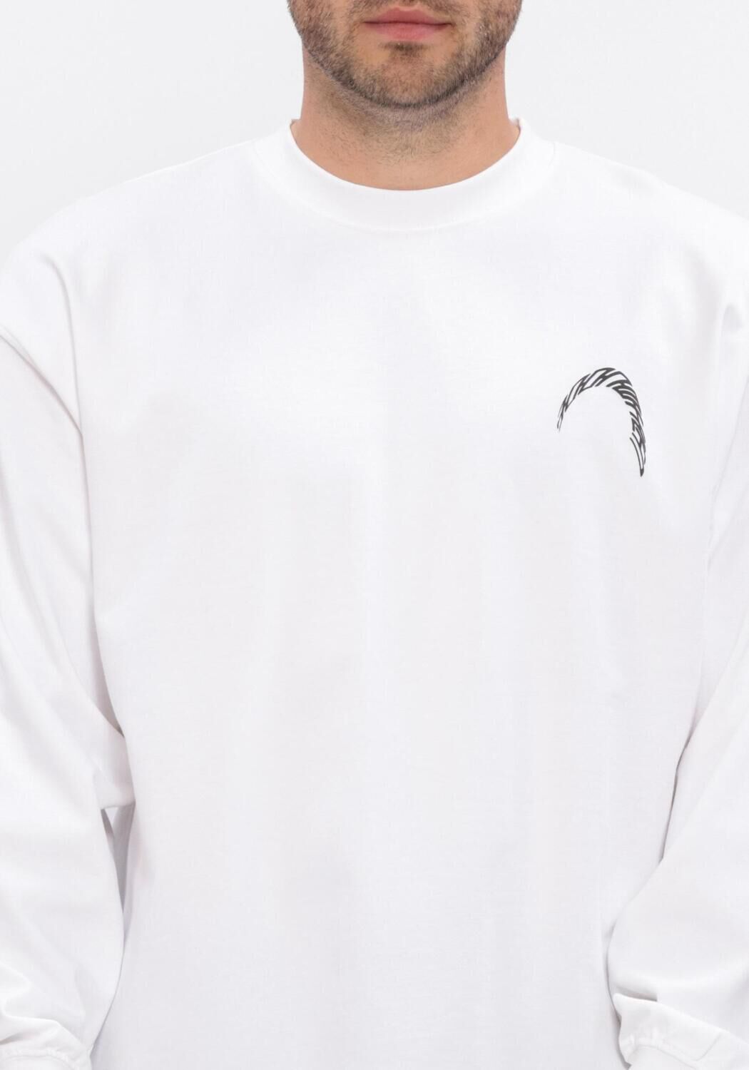 Wei&szlig;e WOODBIRD T-shirt WBBEAM LS WARP TEE - large