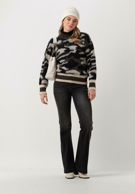 Grüne LIU JO Rollkragenpullover MAGLIA CHIUSA M/L CAMOUFLAGE - large