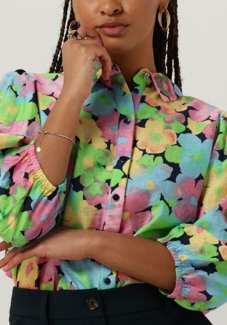 Mehrfarbige/Bunte POM AMSTERDAM Blusen CHERRY BLOSSOM BLOUSE - large