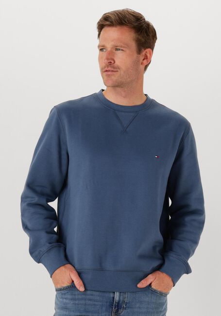Blaue TOMMY HILFIGER Sweatshirt ESS SEASONAL FLEECE CREWNECK - large