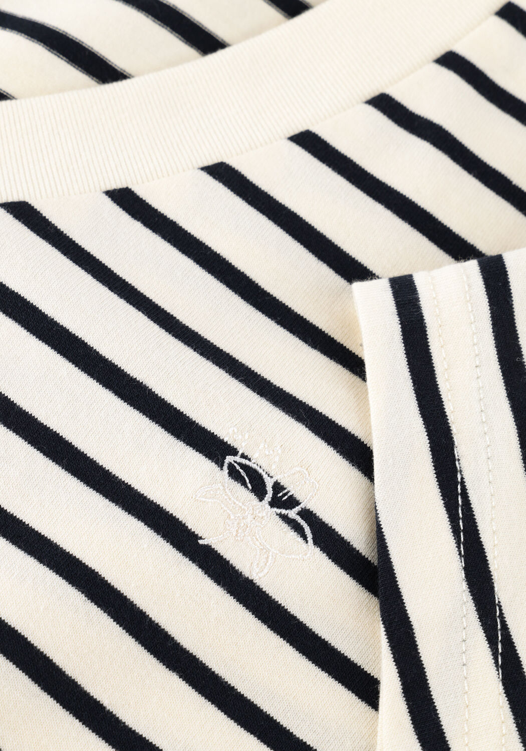 Blaue MOS MOSH T-shirt MMKALA V-SS STRIPE TEE - large